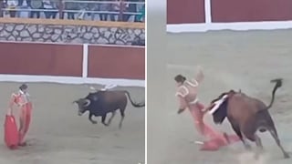 Torera española Olga Casado sufre fuerte embestida en feria de Puquio