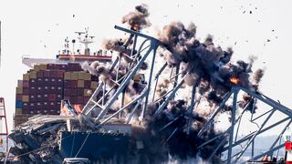 Demuelen una parte del accidentado puente de Baltimore y empiezan a liberar el buque Dalí | VIDEO
