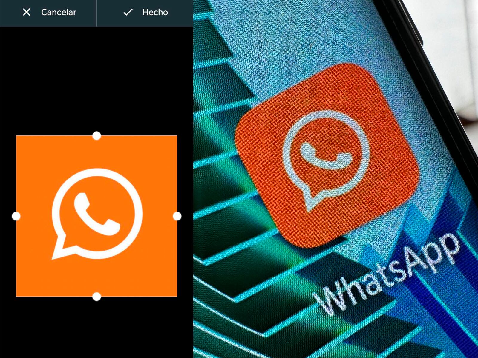 WHATSAPP | Así quedará el ícono de WhatsApp luego de aplicar todos los pasos que te he mencionado. (Foto: MAG - Rommel Yupanqui)