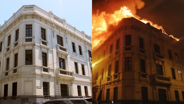 ¿Cómo lucía antes la casona que se incendió en la Plaza San Martín?