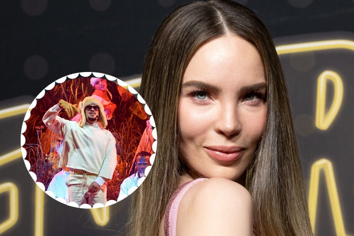 Belinda fue la encargada de gritar la popular frase 'Acho PR es otra cosa' la noche del domingo en San Juan. (Foto: Getty Images / composición Mag)