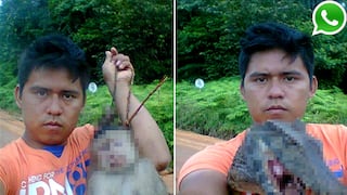 Indignación por hombre que se tomó selfies con animales muertos