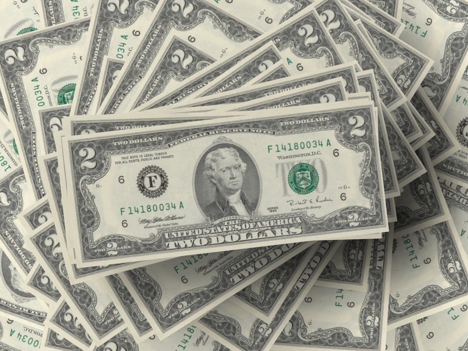 Los billetes de $2 dólares son muy cotizados por los coleccionistas (Foto: Pixabay)