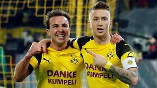 Borussia Dortmund ganó 2-1 a Borussia Mönchengladbach y sigue firme en la cima de la Bundesliga