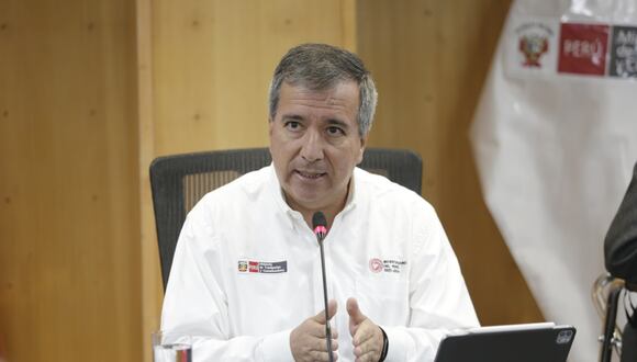 Raúl Reyes, titular del MTC, anuncia medidas para la Corporación Peruana de Aeropuertos y Aviación Comercial (Corpac). (Foto: César Bueno @photo.gec)