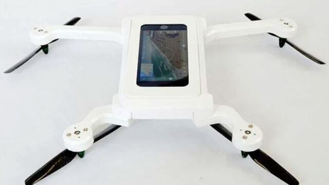 Crean carcasa que convierte un smartphone en un dron