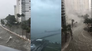 Los primeros videos en Twitter de la llegada de Irma a Florida