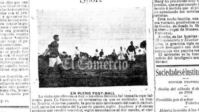 “Una joya de incalculable valor”: la historia detrás de la primera foto de fútbol que se publicó en El Comercio | CRÓNICA