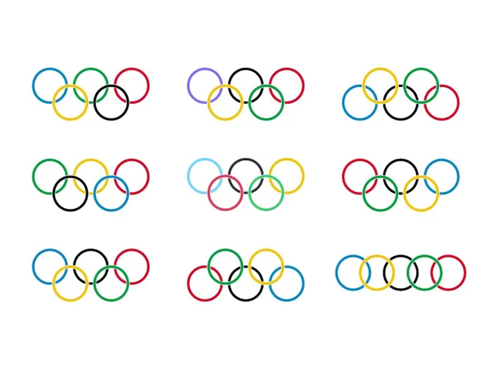 RETO VISUAL | En esta imagen llena de símbolos, se esconde el verdadero emblema de los Juegos Olímpicos. ¿Puedes encontrarlo en solo 10 segundos? Jackpot City