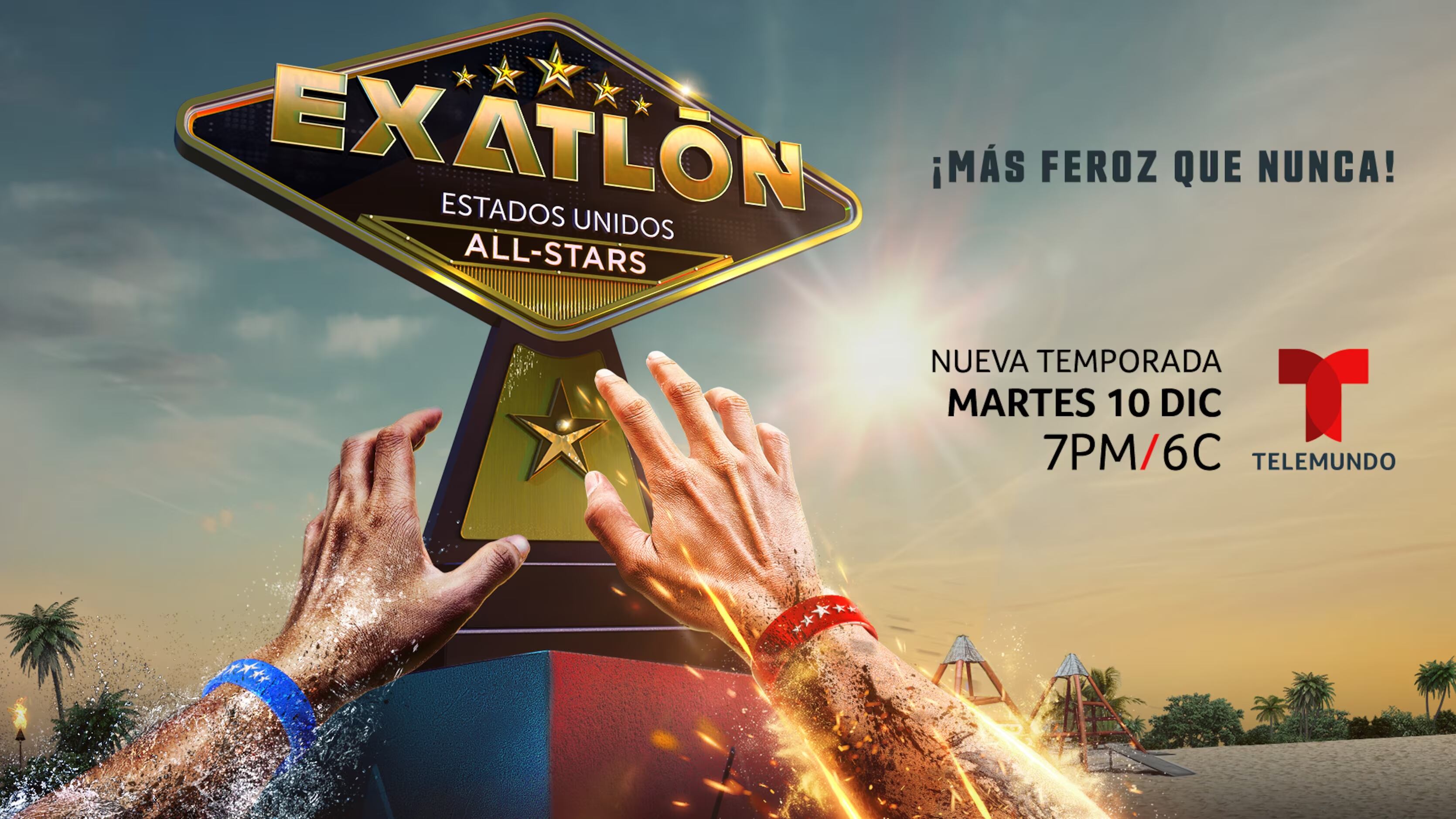 Imagen promocional del reality de competencia "Exatlón Estados Unidos All-Stars" (Foto: Telemundo)