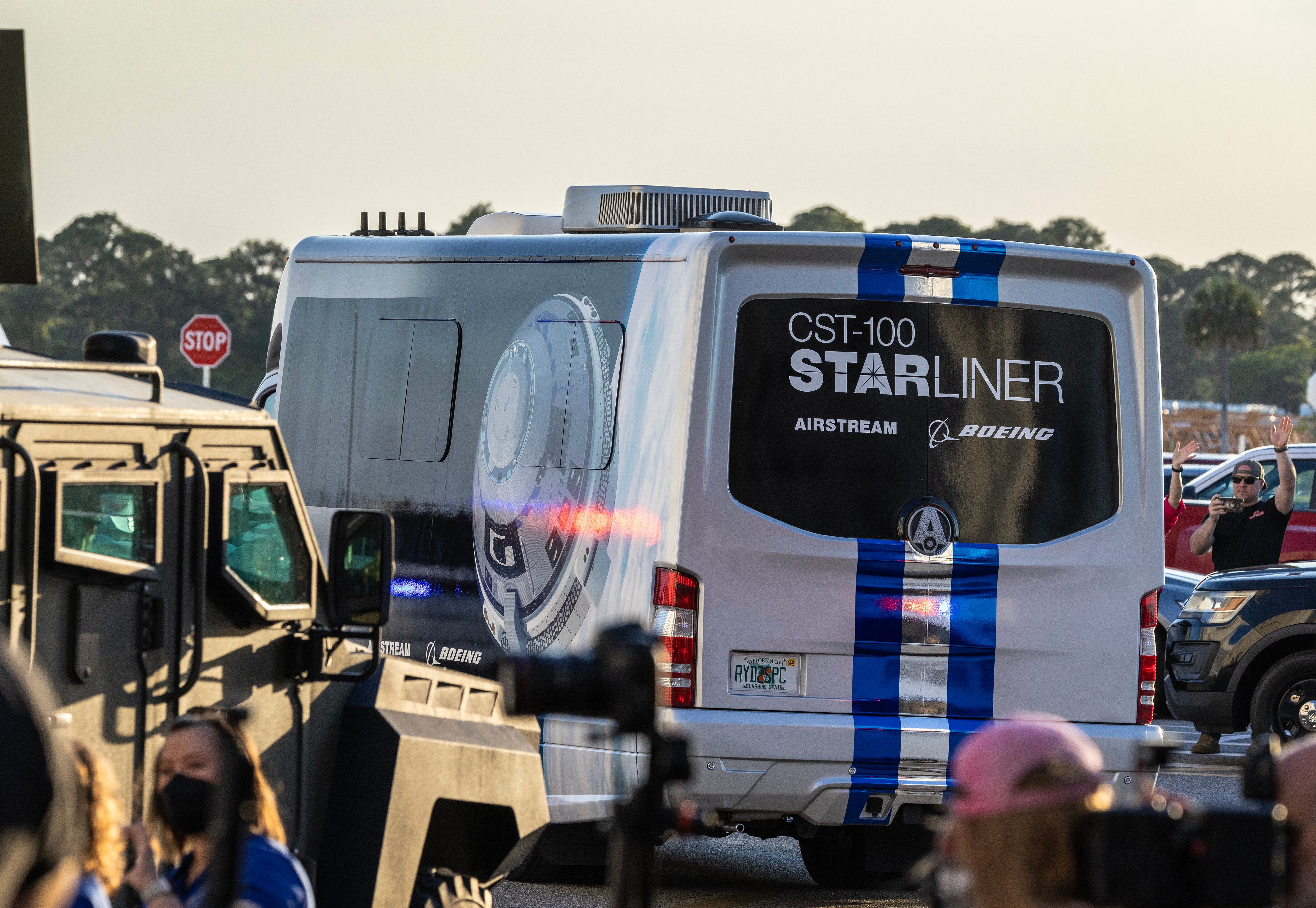 El vehículo que transporta a la tripulación de Starliner. (Foto: EFE/EPA/CRISTOBAL HERRERA-ULASHKEVICH)