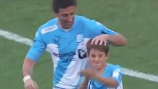 Diego Milito: así lo despidió su hijo en el Cilindro [VIDEO]