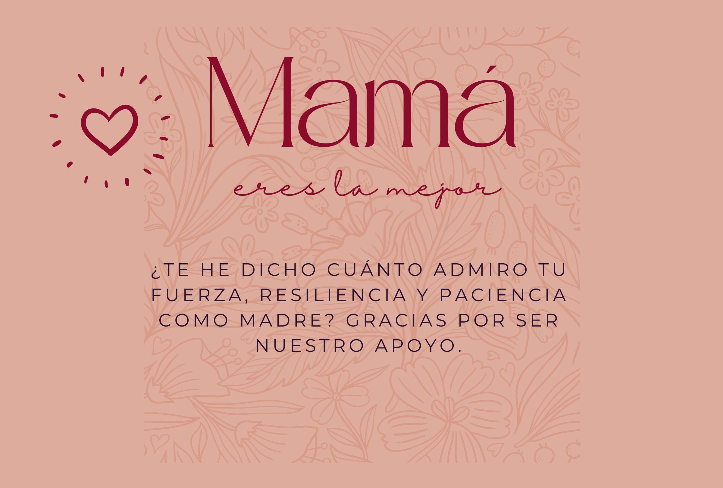 Mi heroína, mi confidente, mi madre adorada. Recuerda a mamá cuánto la amas este domingo 11 de mayo por el Día de la Madre. (Foto: Composición Canva/Mag/Jairo Rúa)