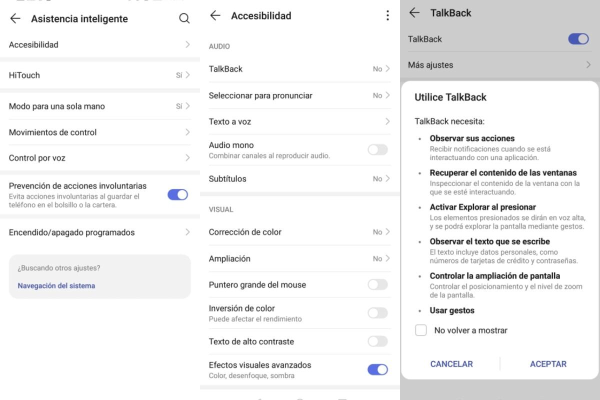 TalkBack es sencillo de activar en tu móvil con Android ingresando a Ajustes y luego en Accesibilidad. (Foto: Mag / El Comercio)
