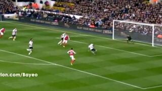 Aaron Ramsey marcó golazo de taco en el Arsenal-Tottenham