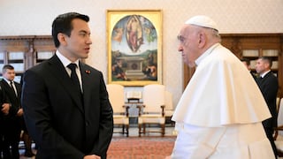 Noboa le dice al papa Francisco que seguirá “luchando”