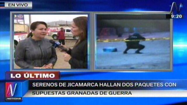 Policía detona dos explosivos hallados en calle de Jicamarca
