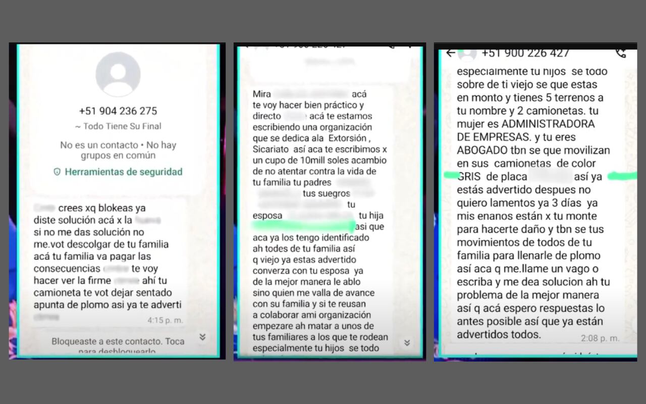 Amenazas de extorsionadores contra Martín Silva, líder de los Hermanos Silva | Foto: Amor y Fuego (Captura)