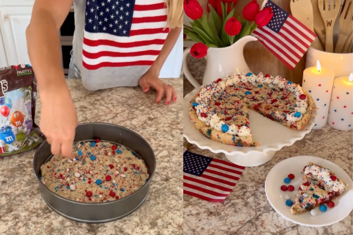 Con solo cuatro ingredientes podrás preparar un pastel patriótico para este 4 de julio. (Foto: TikTok/@ourwintonhome).