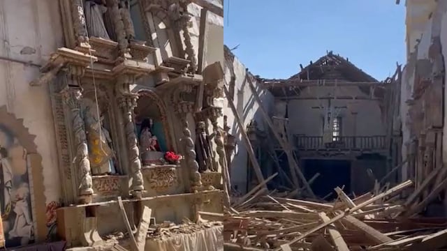 Junín: Sismo de 5,1 en Chupaca provoca el colapso de una iglesia histórica y pone en riesgo su torre