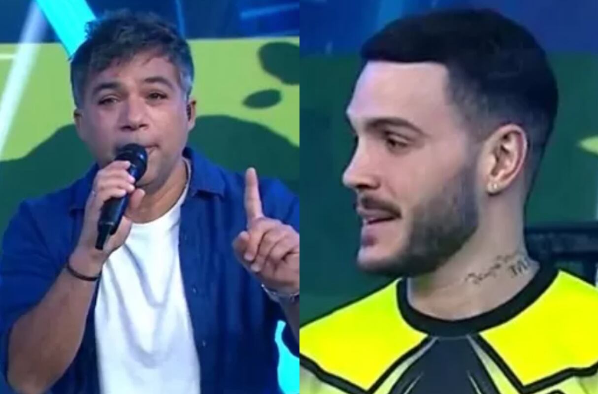 Renzo Schuller vacila a Mario Irivarren en su cumpleaños. (Foto: Captura de video)