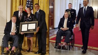 EE.UU.: Barack Obama rindió homenaje al ex mandatario George H.W. Bush
