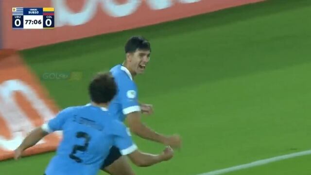 Uruguay sorprende a Colombia: gol de Facundo González para el 1-0 | VIDEO