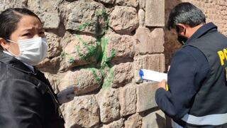 Cusco: realizan pintas con aerosol en templo colonial La Merced 