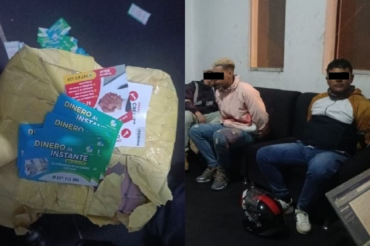 La PNP capturó a seis integrantes de una banda criminal dedicada a los préstamos 'gota a gota'. (Foto: RPP Noticias)