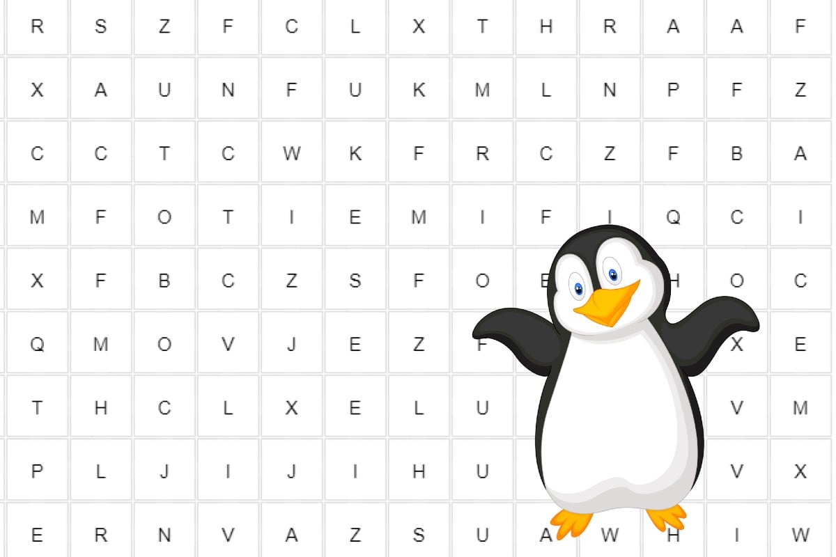 Para resolver el desafío, deberás encontrar la palabra “PINGÜINO” en la imagen. (Foto: MAG)