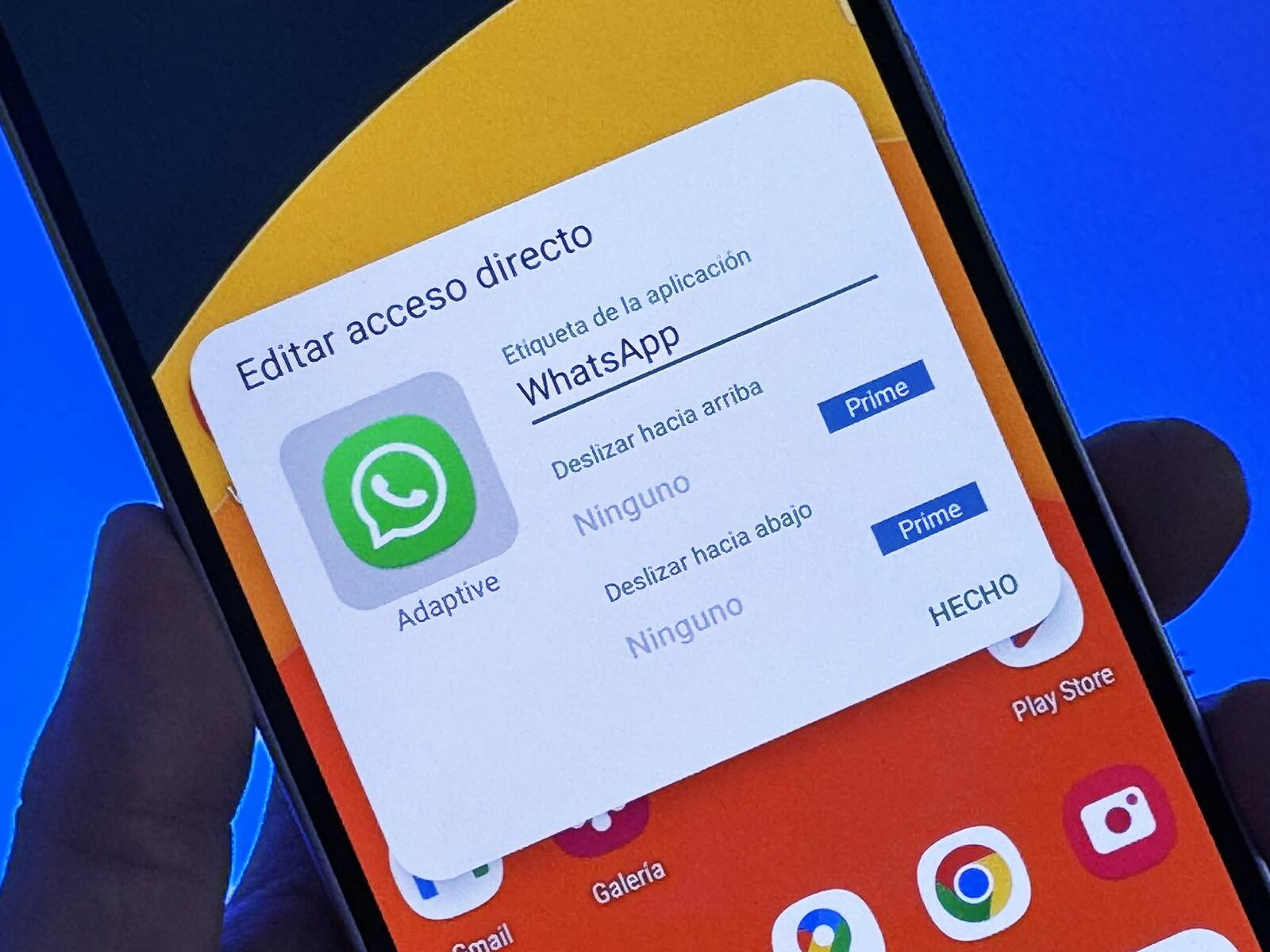 El "modo Star Wars" se activa con la aplicación Nova Launcher en WhatsApp. (Foto: MAG - Rommel Yupanqui)