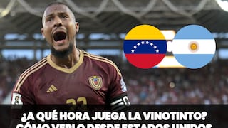 ¿A qué hora es el juego de la Vinotinto? Cómo ver Venezuela vs. Argentina desde EE.UU.