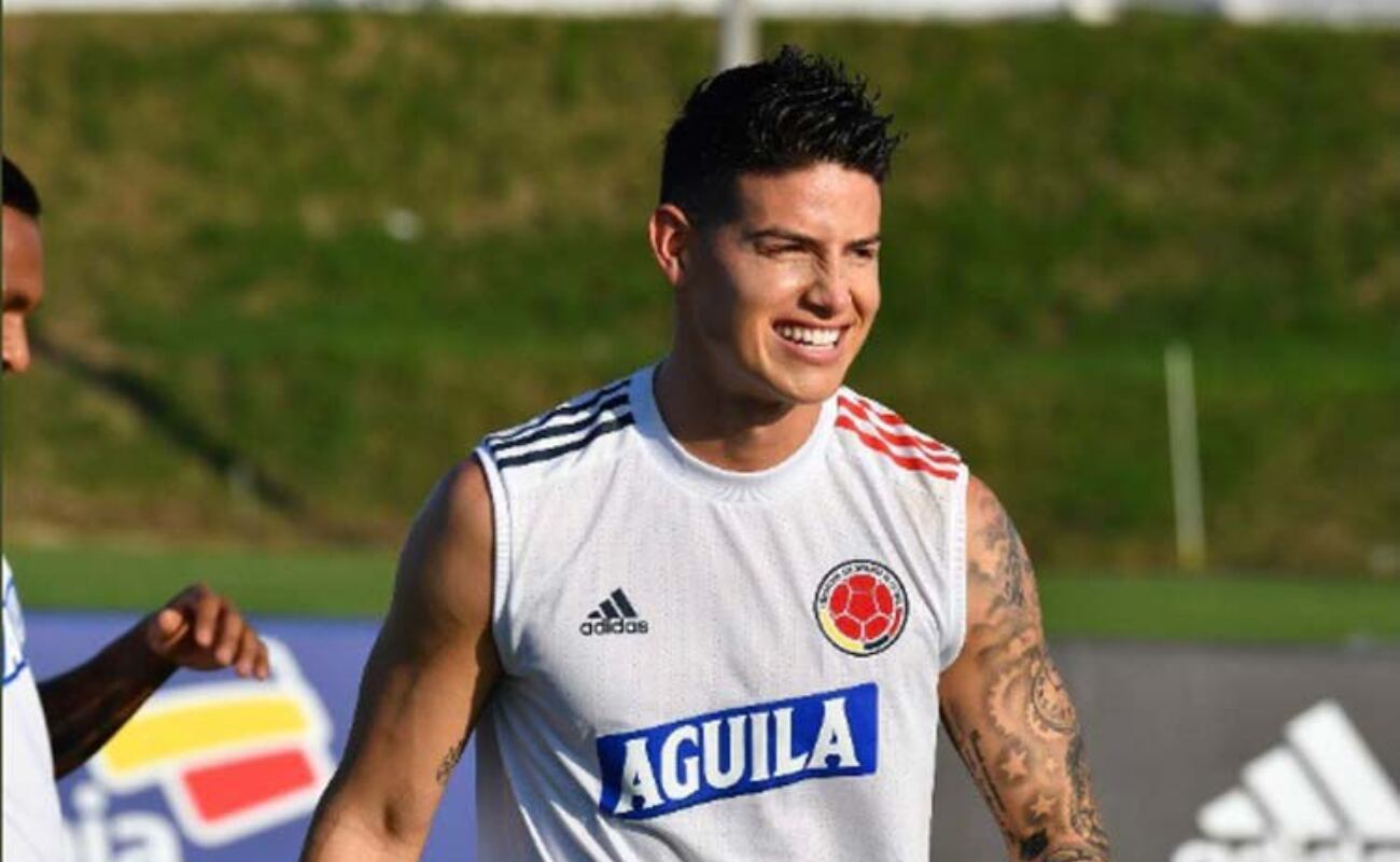 James Rodríguez fue uno de los primeros jugadores en llegar a la concentración de Colombia. (Foto: Agencias)