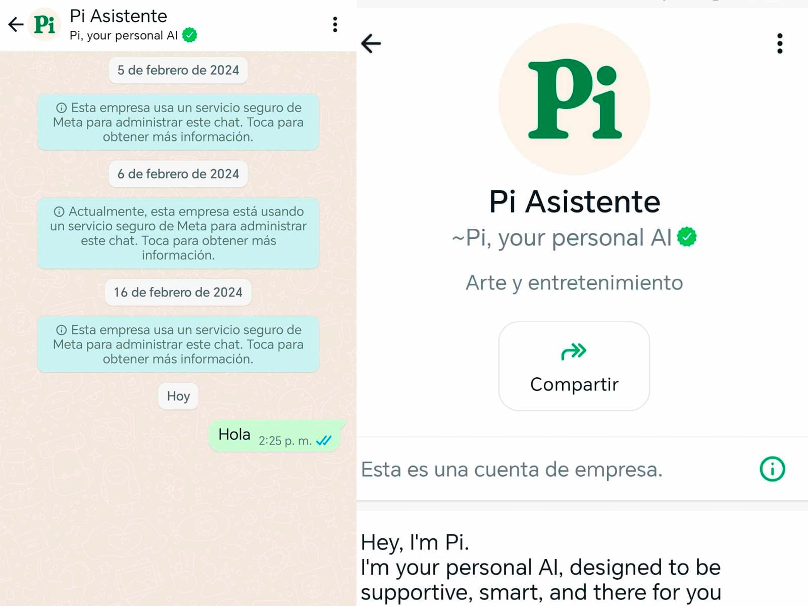 WHATSAPP | Así se verá Pi asistente en tu celular Android o iPhone. (Foto: MAG - Rommel Yupanqui)
