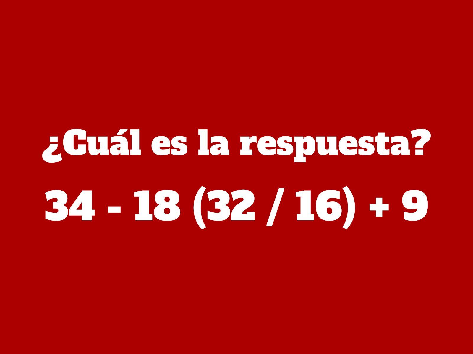 Reto matemático: Activa tu raciocinio y desarrolla rápidamente este ejercicio numérico. (Creación: Mag)