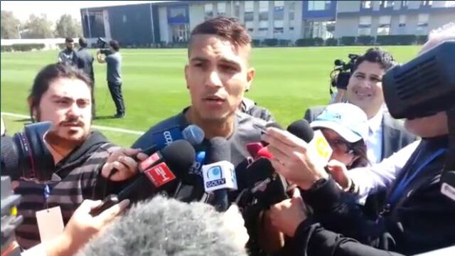 Paolo Guerrero tras prácticas: "Ante Chile no hay amistosos"