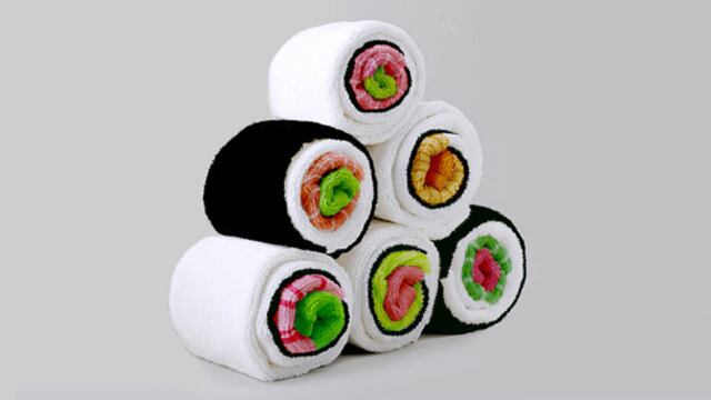 Estas toallas de sushi abrirán el apetito de tus invitados