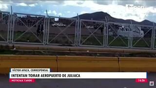 Juliaca: reportan que manifestantes intentan tomar aeropuerto | VIDEO