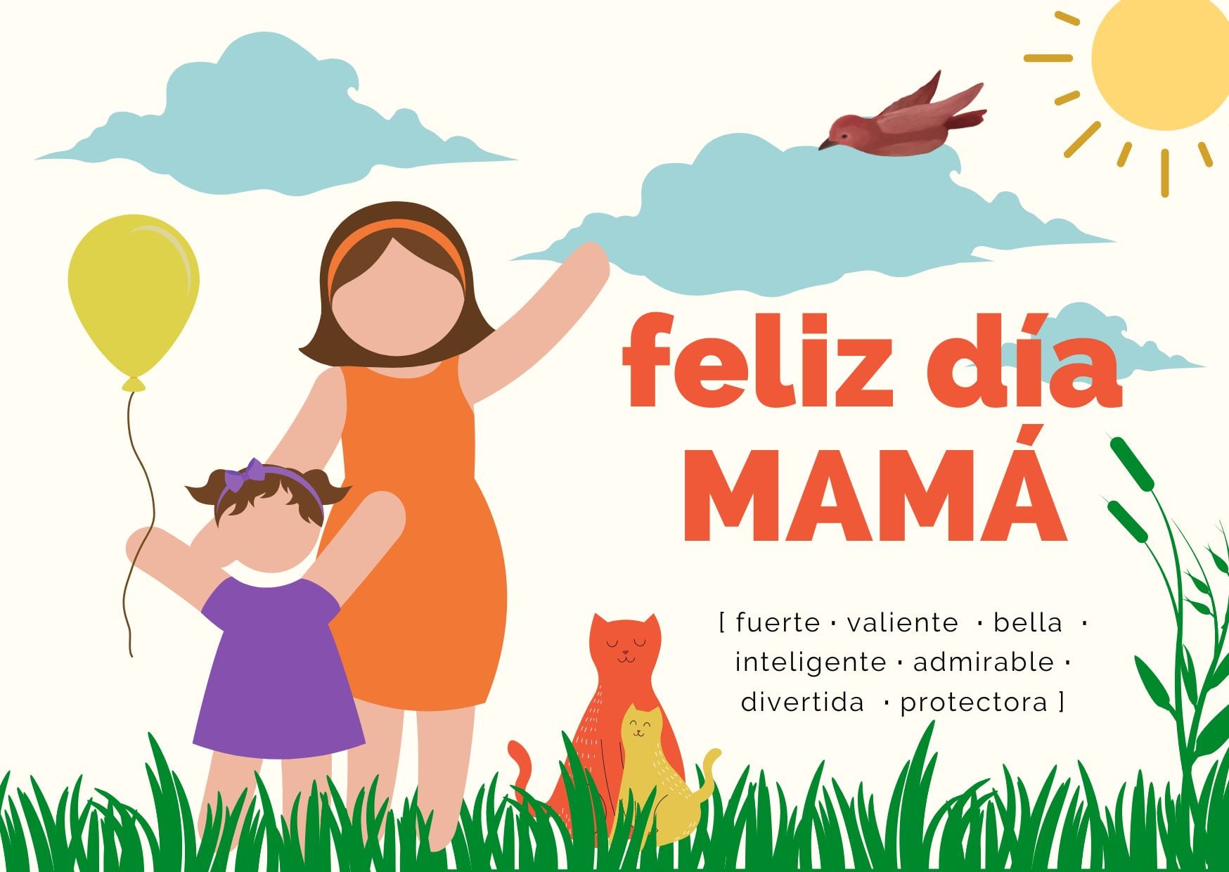 Estas son tarjetas por el Día de la Madre. Foto: Canva