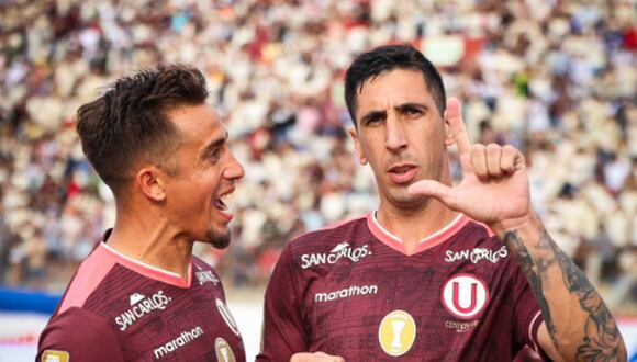 Diego Dorregaray anotó de penal su primer gol con la camiseta de Universitario de Deportes | Foto: Club Universitario de Deportes