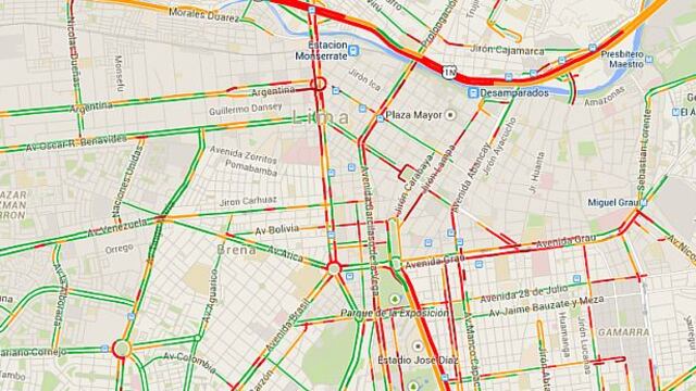 Procesión y concierto congestionan el tránsito en Lima [Mapa]