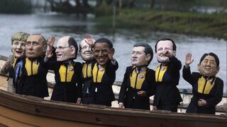 FOTOS: la cumbre del G8 comenzó entre protestas y el arribo de líderes de las mayores potencias del mundo