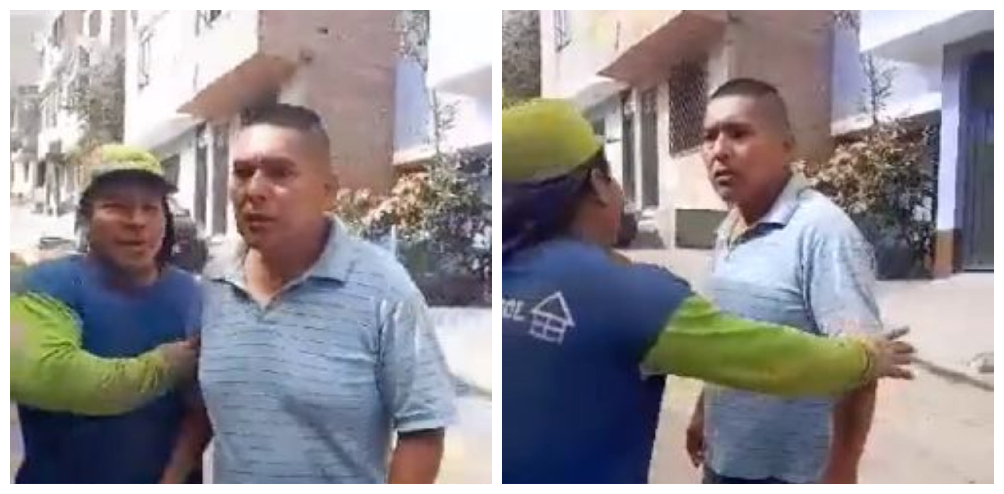 Al agresor se le oye decir que las vacunas son “veneno”, y que ha perdido a su familia a causa de ellas. Esto, mientras le propina un golpe a un vacunador que en ningún momento lo confronta.