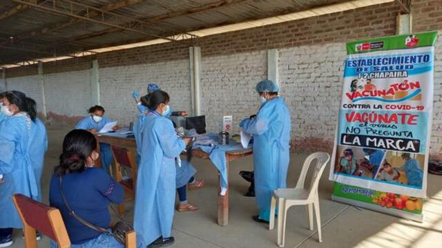 Las autoridades sanitarias de la región señalan que buscarán acelerar el proceso de vacunación en jóvenes y adultos. Actualmente el 20% de mayores de 30 años no tiene ninguna dosis de la vacuna (Foto: Diresa)