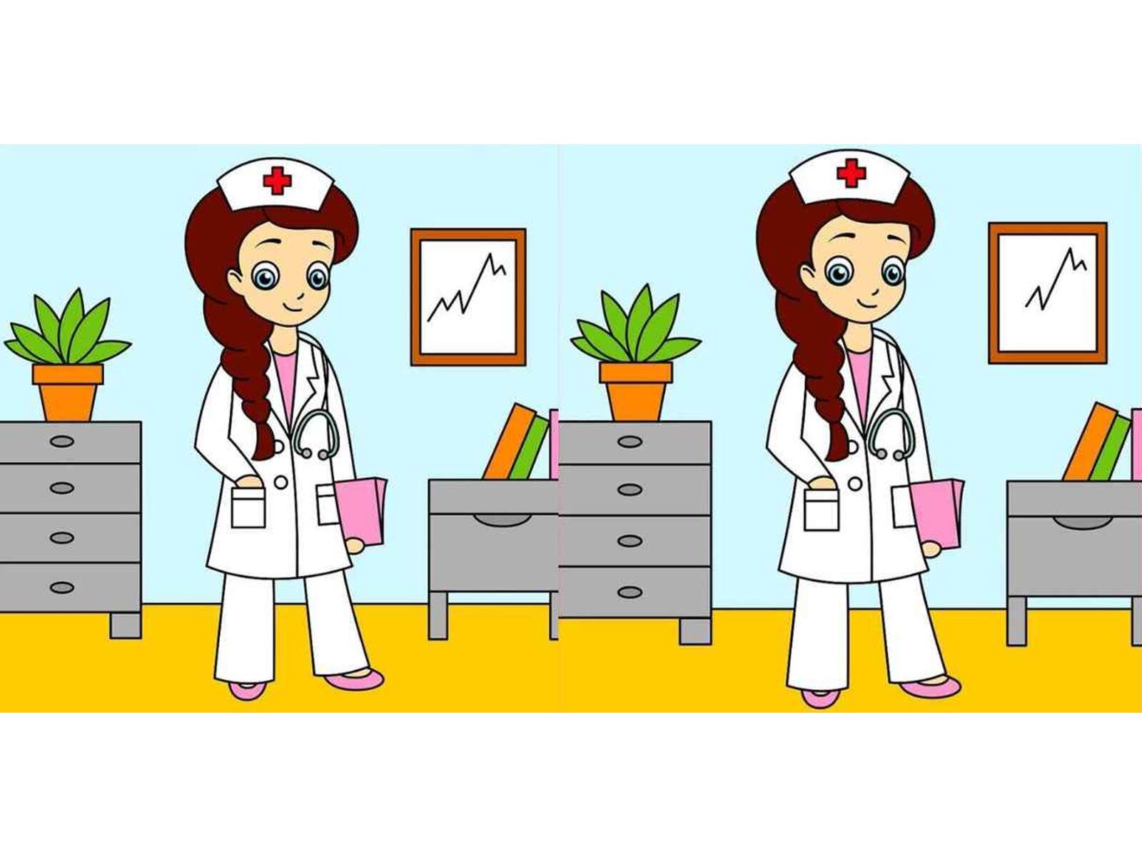 RETO DE OBSERVACIÓN | Sólo unos ojos muy observadores pueden encontrar tres diferencias entre las fotografías de las enfermeras en 10 segundos. | jagranjosh