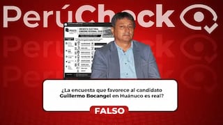 Encuesta inventada pone en primer lugar a candidato de Renovación Popular en Huánuco