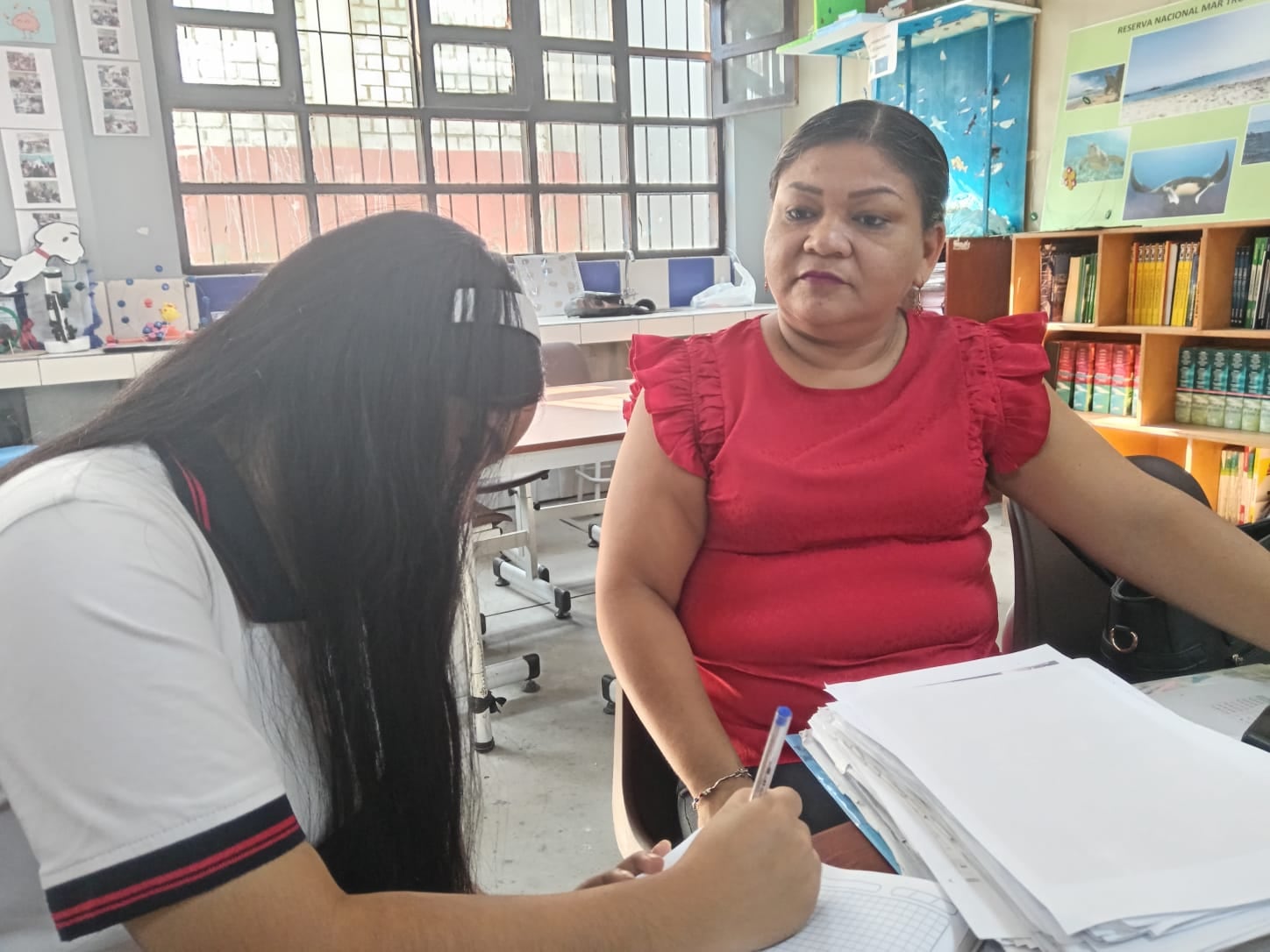 Yuliana Ramos Delgado, docente de la I.E. Perú Canadá, en Tumbes. (Foto: Karely Elizabeth Valladares)