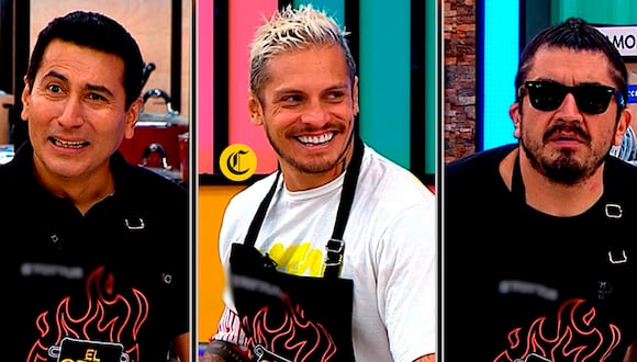 Mauricio Mesones, Nico Ponce y Christian Ysla fueron a noche de eliminación en "El gran chef" | Foto: Latina - Captura de pantalla / Composición EC