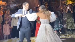 Ethel Pozo y Julián Alexander realizaron su primer baile como casados al ritmo de ‘Volví a Nacer’ | VIDEO