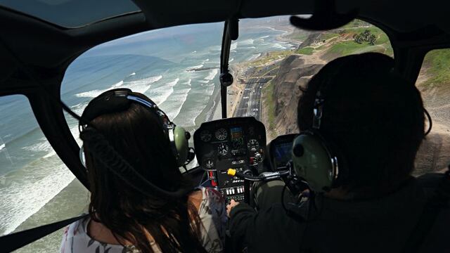 Taxi por las nubes: así es viajar en helicóptero a las playas del sur